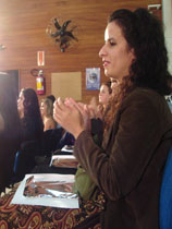 Formanda aplaude coral do Bom Jesus/Ielusc (Foto de :Ariane Pereira)